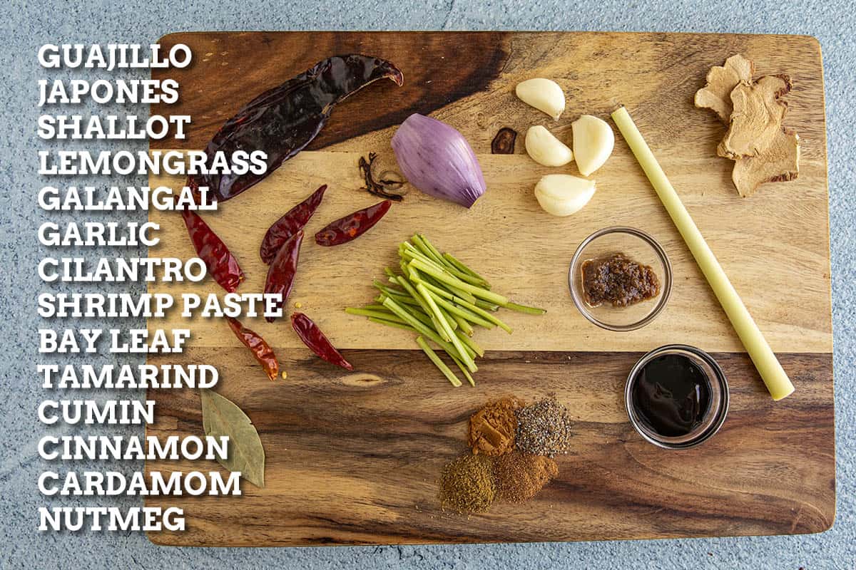 Massaman Curry Paste Ingredients