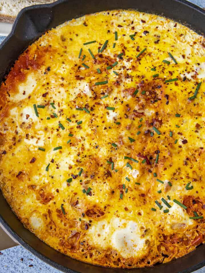 Menemen Recipe (Turkish Style Scrambled Eggs with Peppers)