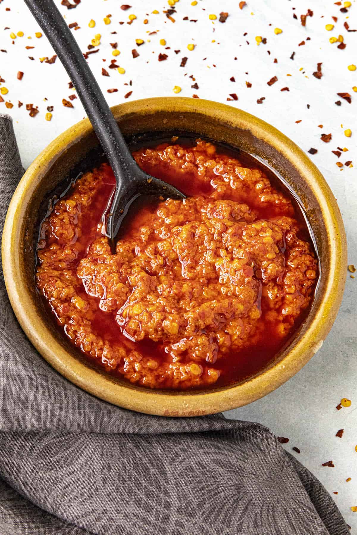 Calabrian Chili Paste in a bowl