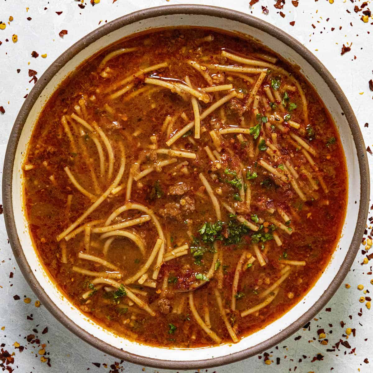 Sopa de Fideo (Mexican Noodle Soup) - Chili Pepper Madness