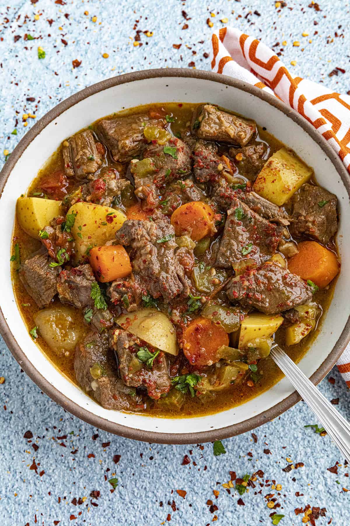 Chunky Hungarian Goulash in a bowl