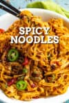 Spicy Noodles Recipe