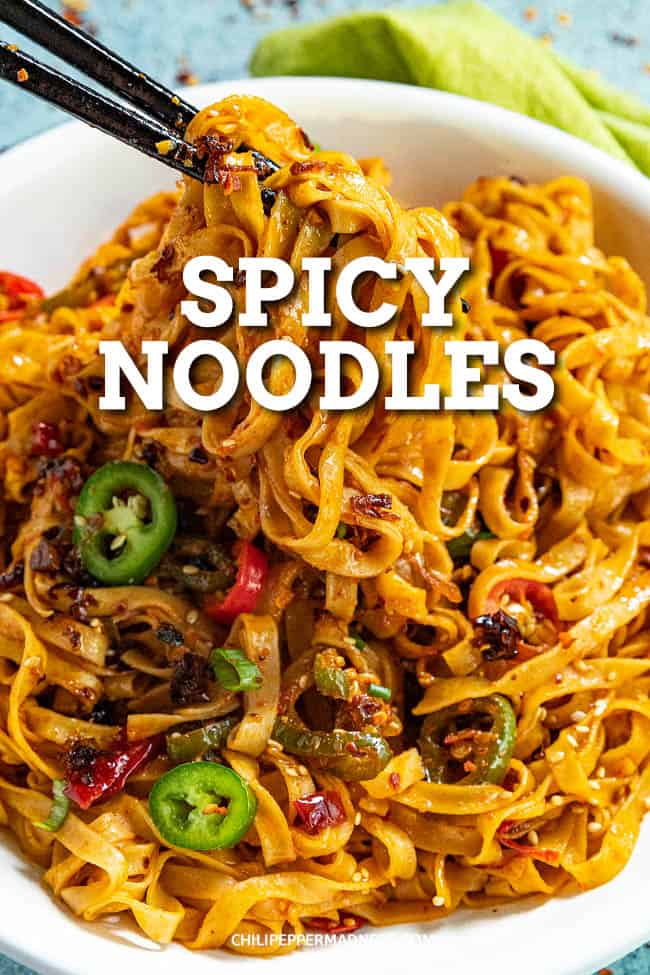 Spicy Noodles Recipe Chili Pepper Madness