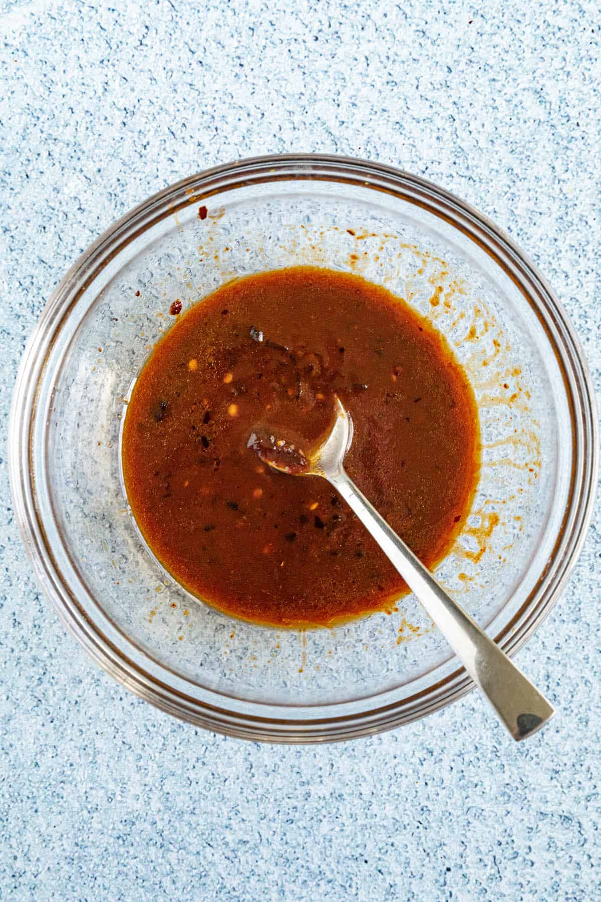 Spicy Noodles sauce in a bowl