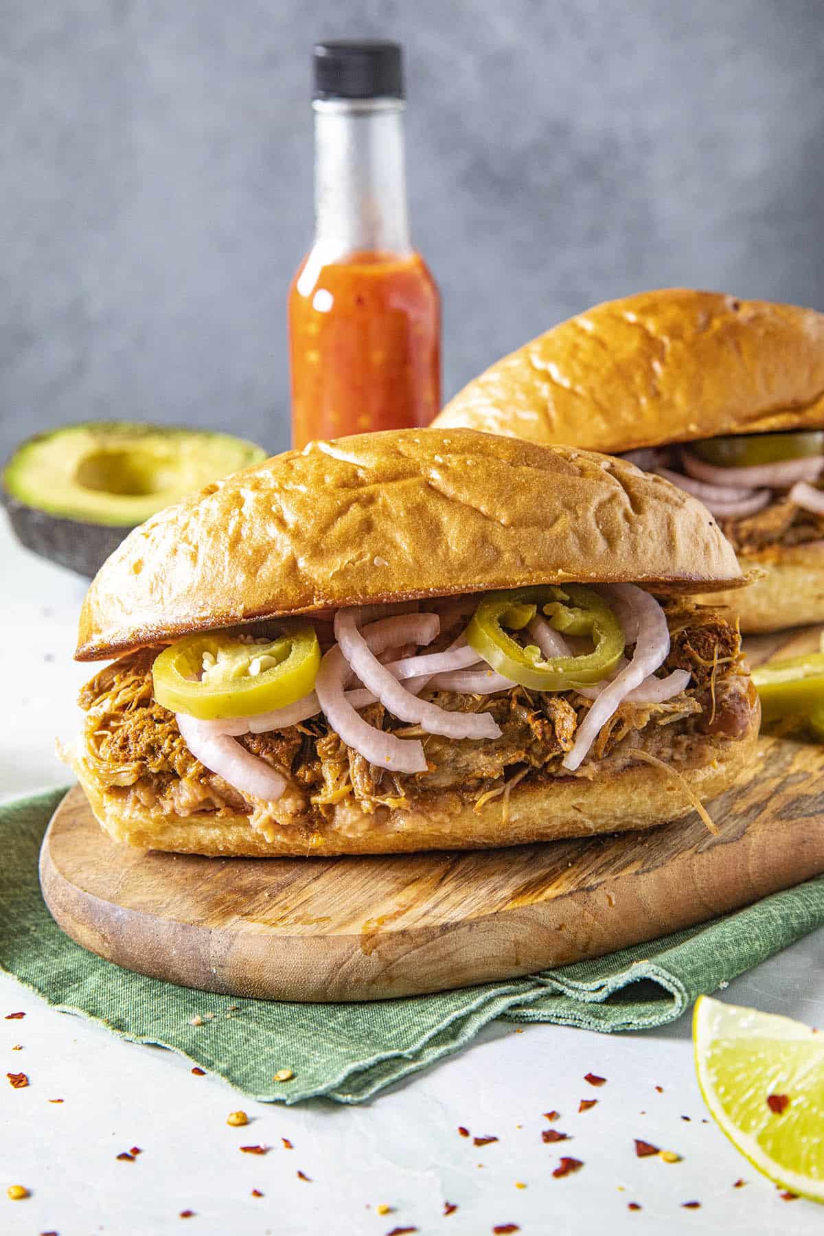 Mexican Torta de Cochinita Pibil Recipe (Pulled Pork Sandwich)