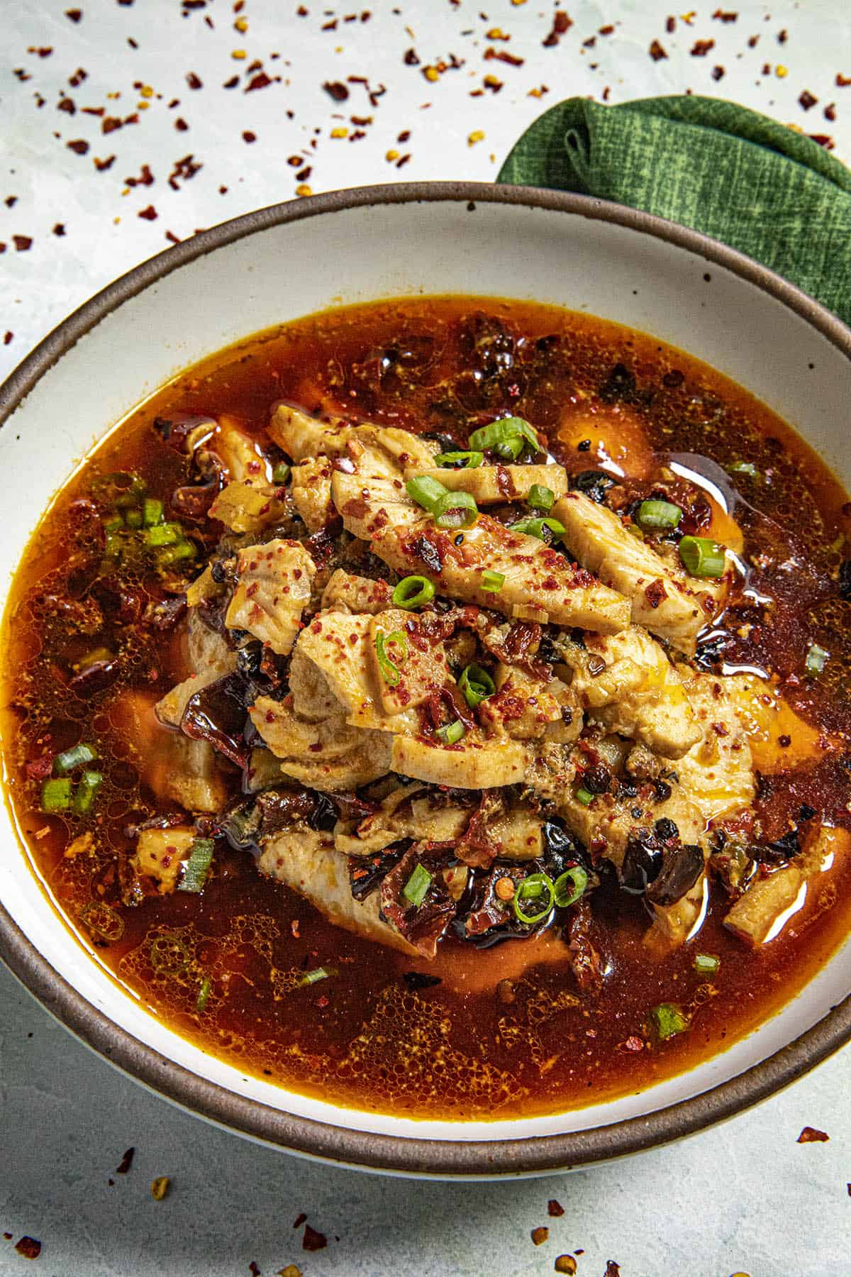 Shuizhu Yu in a bowl, ready to serve