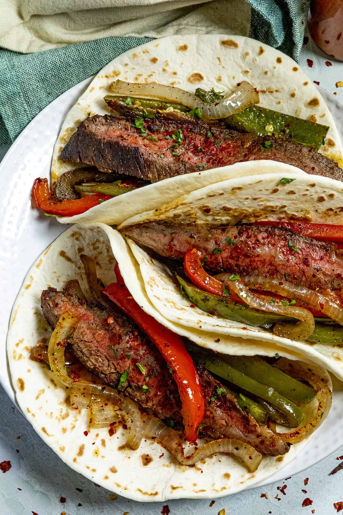 Steak Fajitas on a plate