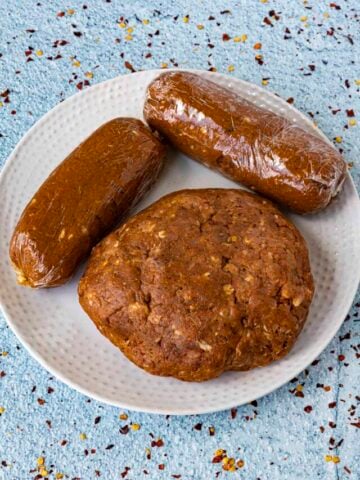 Homemade Mexican Chorizo on a plate