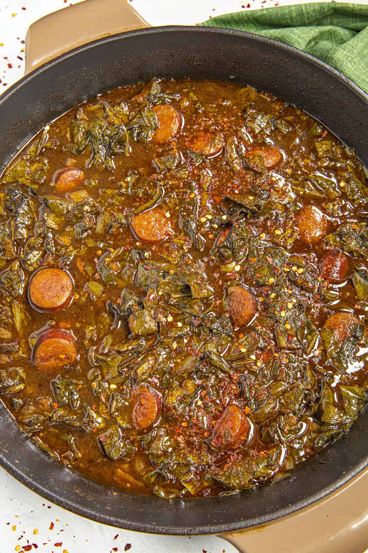 Hearty Gumbo Zherbes in a pot
