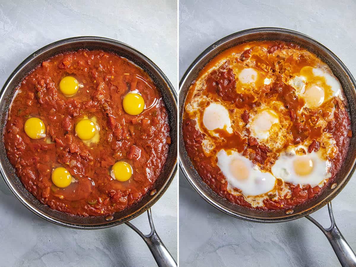 Shakshuka just finished cooking