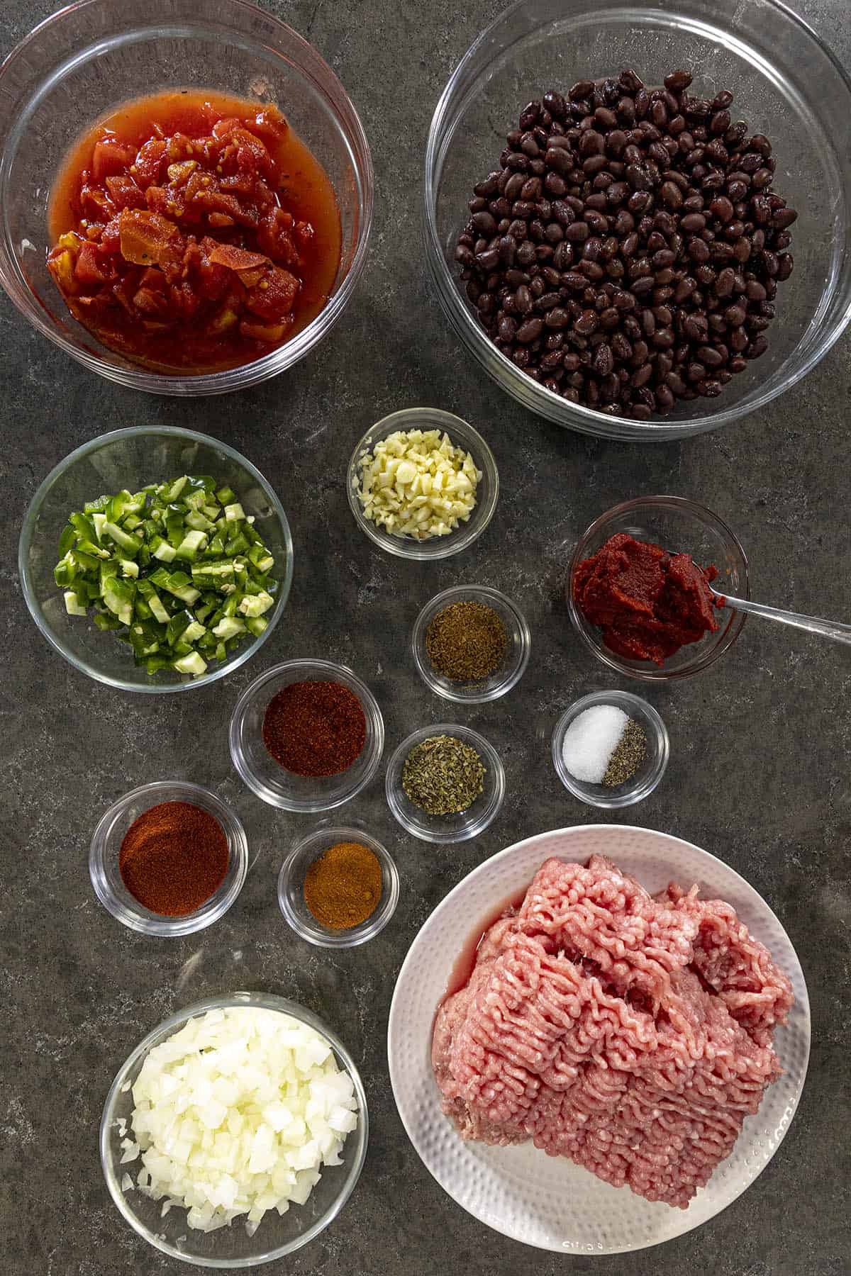 Black Bean Chili ingredients