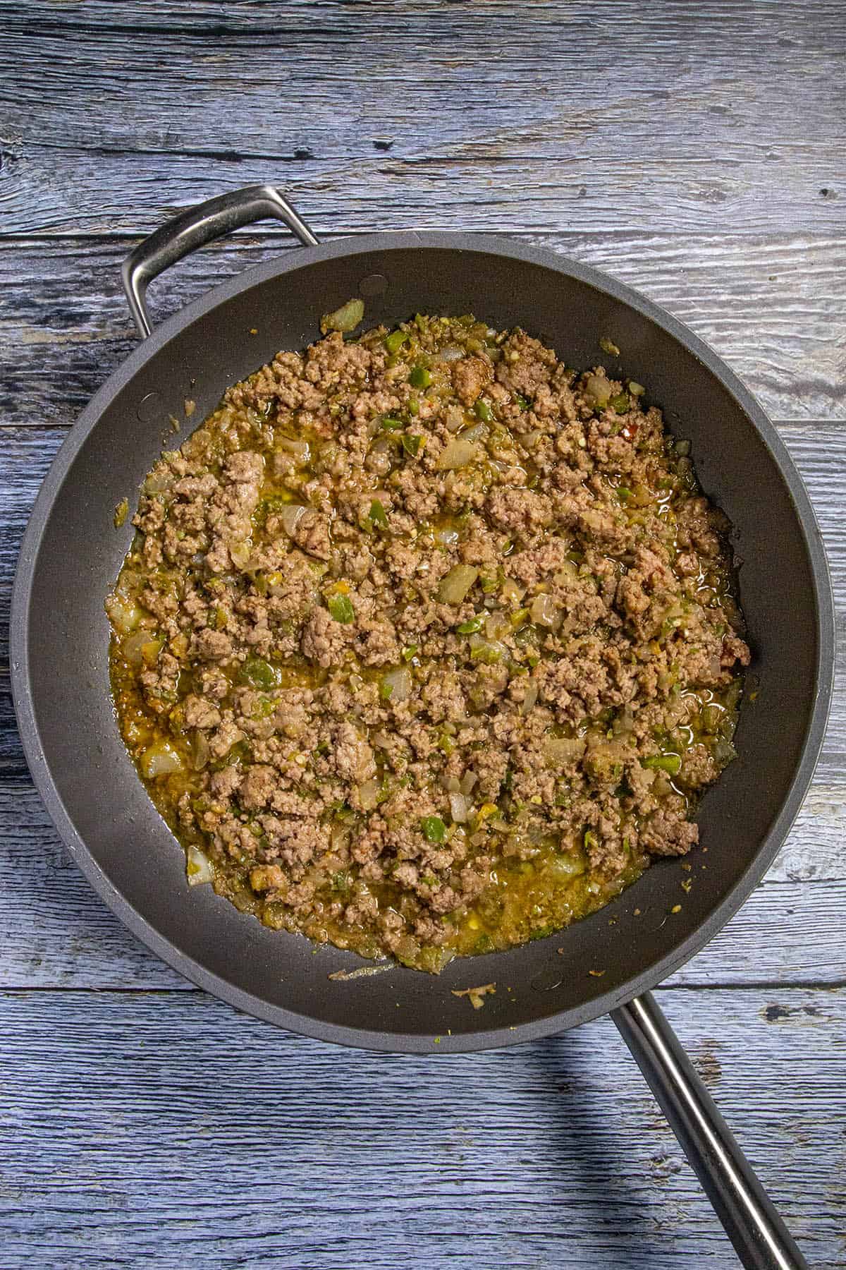 Cooking down ground beef to make Sloppy Joes