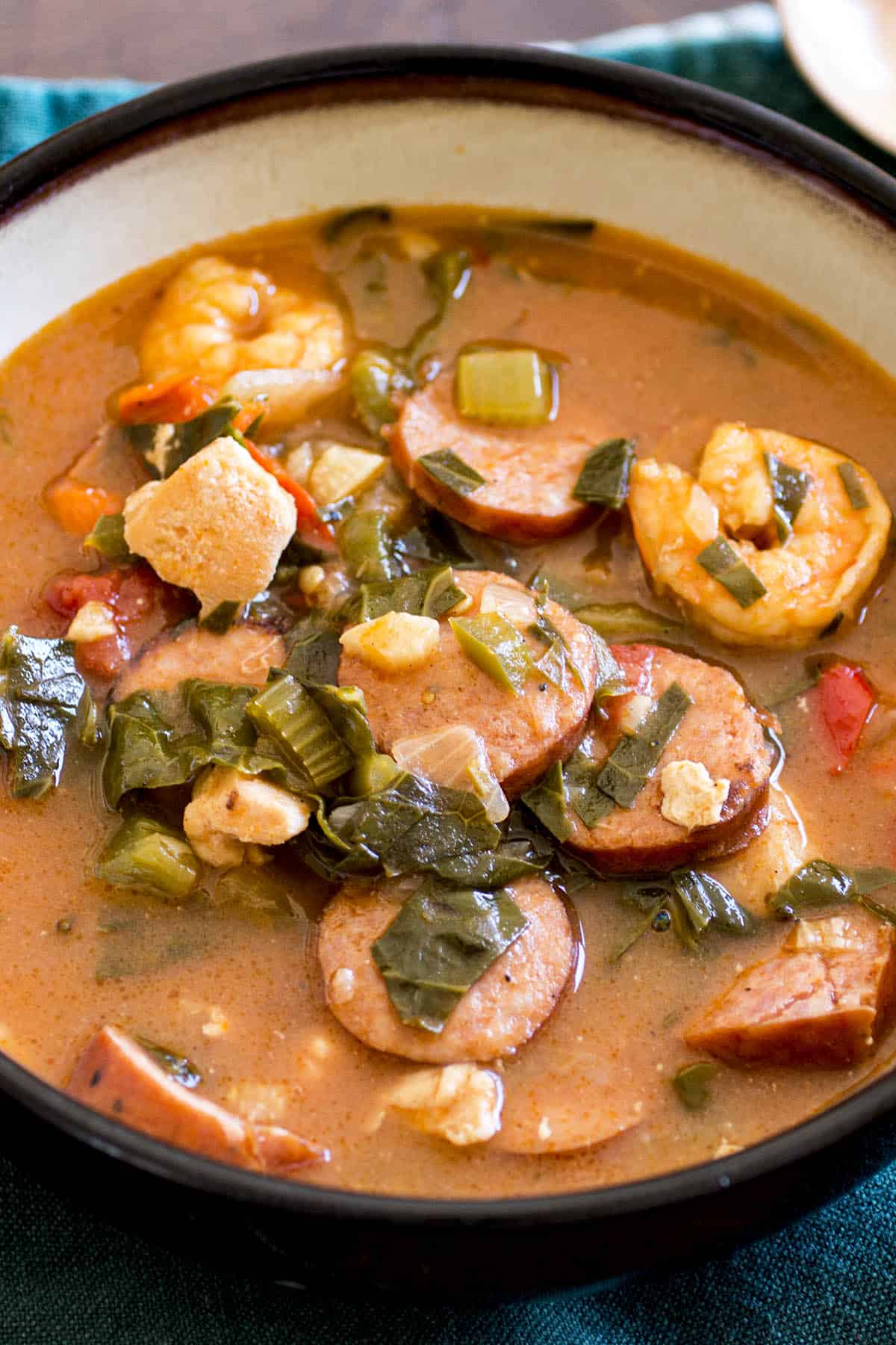 A bowl of Spicy Gumbo