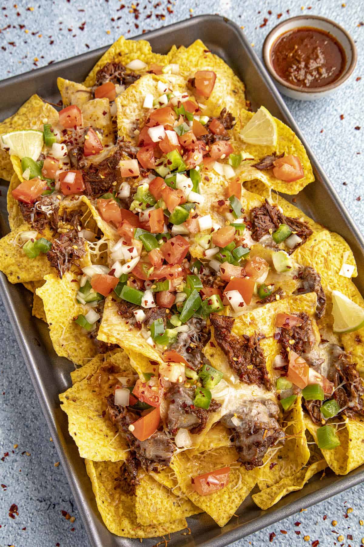 Birria Nachos ready to serve