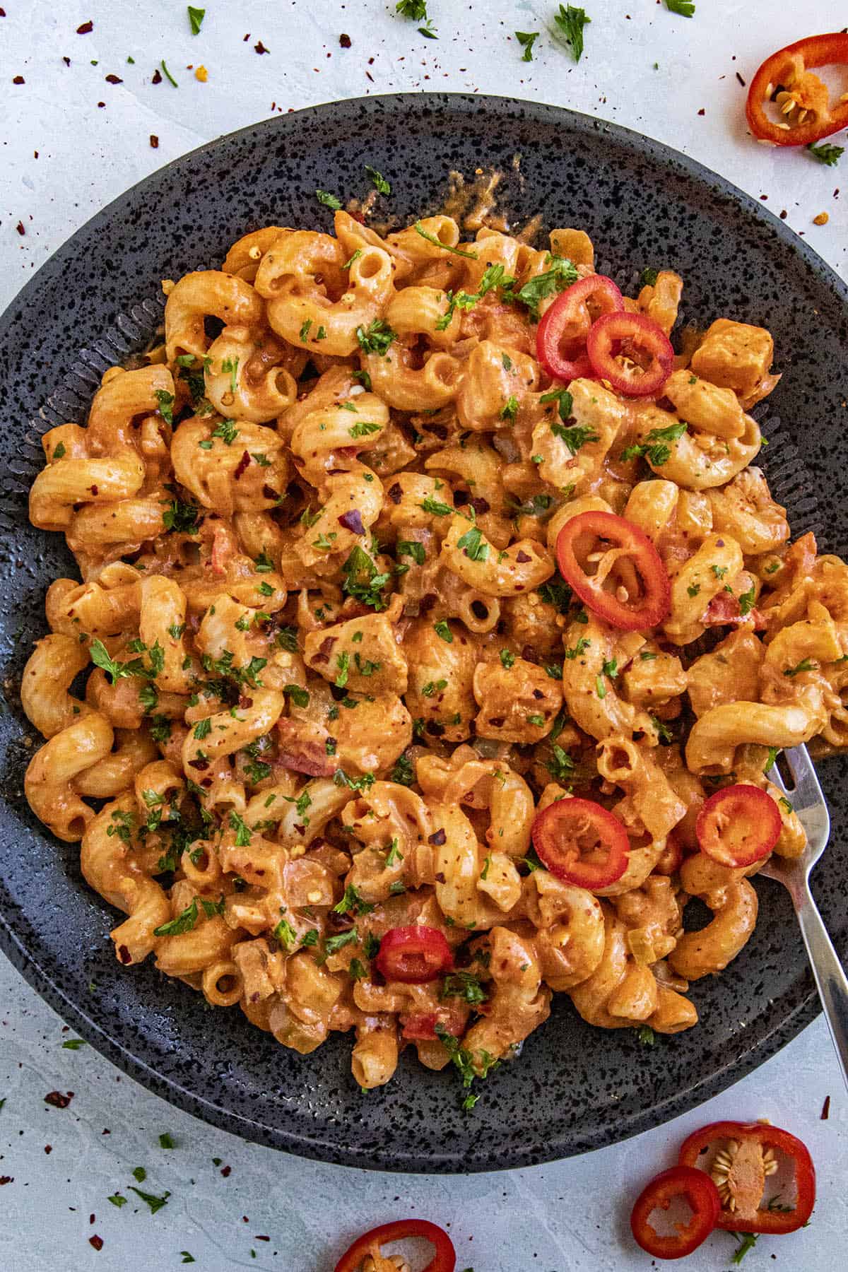 Creamy Cajun Chicken Pasta on a plate