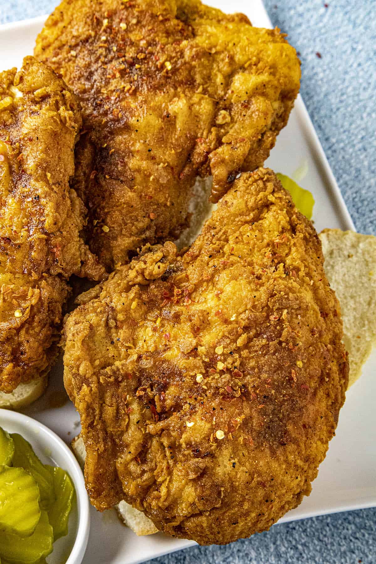 Nashville Hot Chicken on a platter