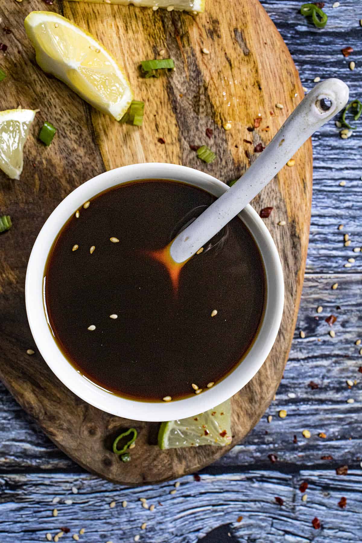 Homemade Ponzu Sauce in a bowl