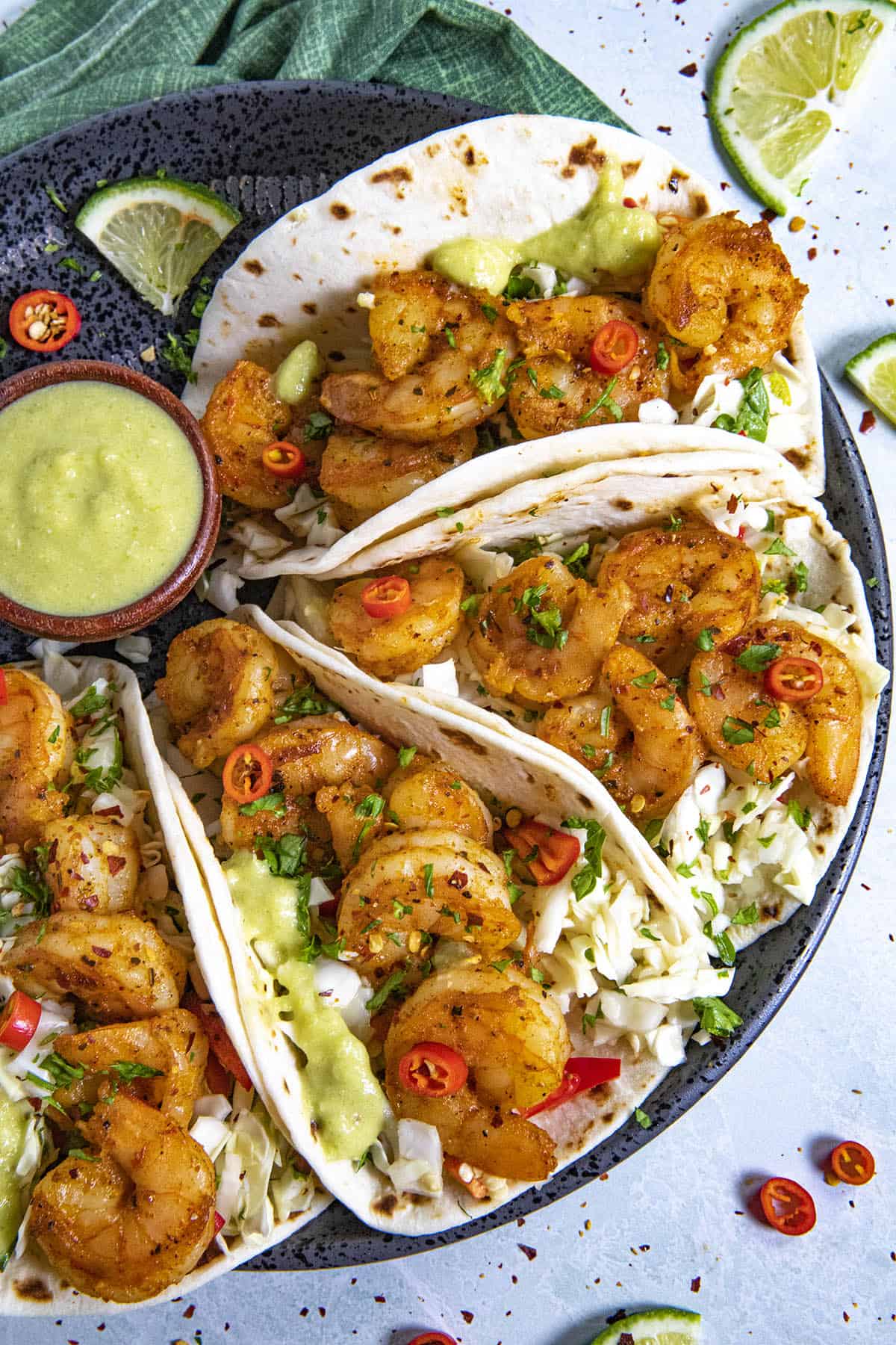 Cajun Shrimp Burgers With Avocado Crema