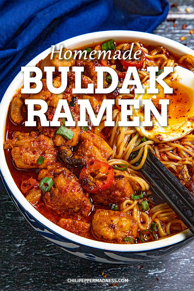 Homemade Buldak Ramen Noodles Chili Pepper Madness