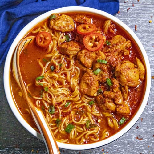Homemade Buldak Ramen Noodles Chili Pepper Madness