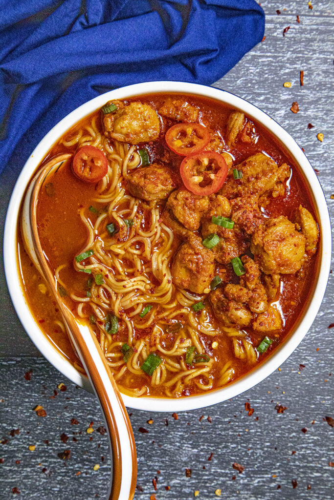 Homemade Buldak Ramen Noodles Chili Pepper Madness