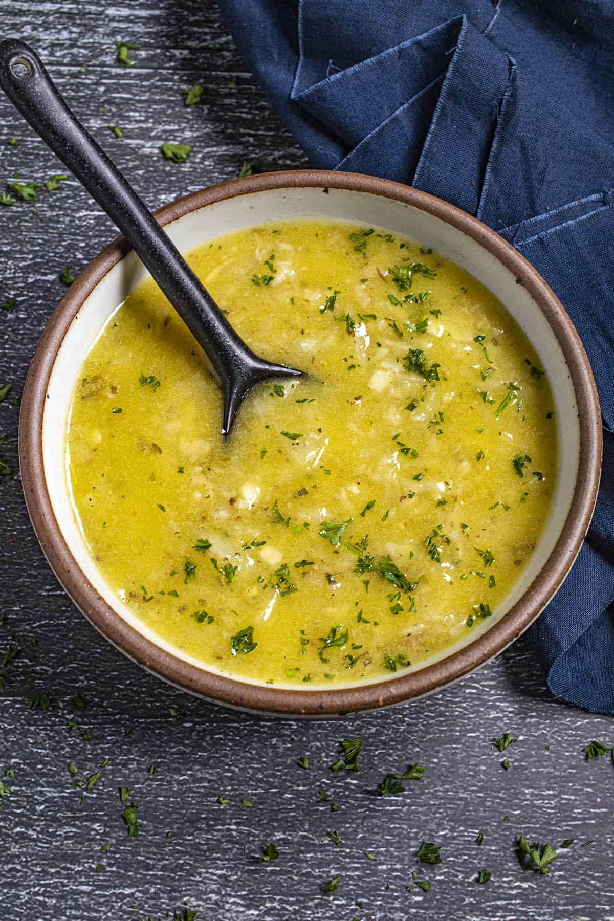 Cuban Mojo Marinade in a bowl with a spoon