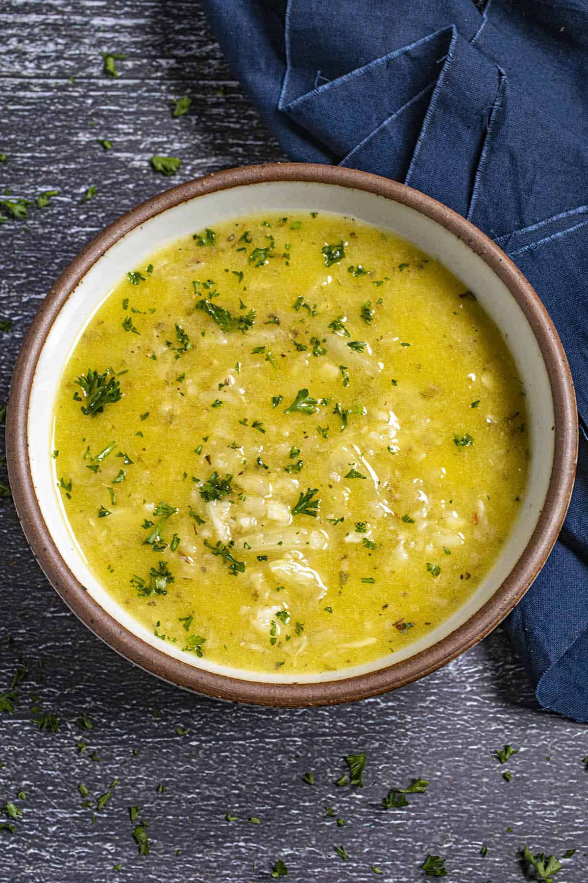 Garlicky Cuban Mojo sauce in a bowl, ready to use (a perfect mojo marinade)