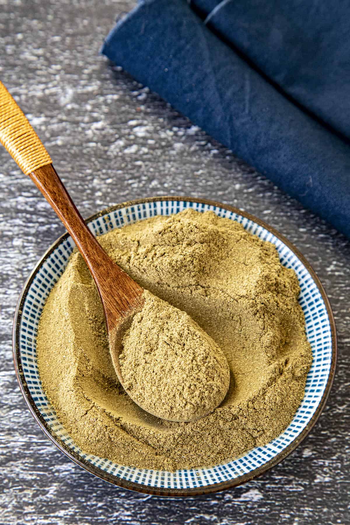 Gumbo File Powder in a bowl