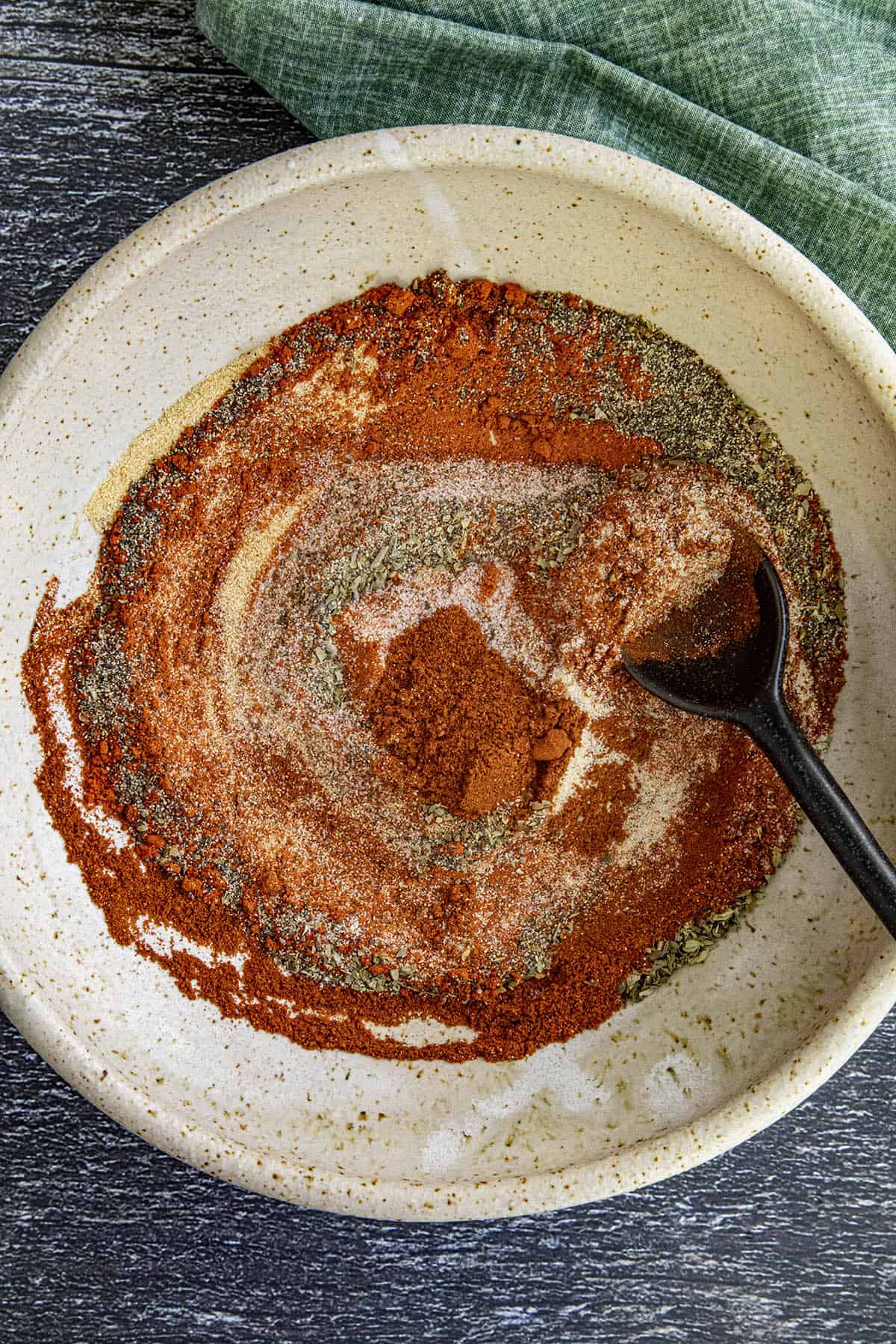 Mixed Homemade Cajun spices in a large bowl