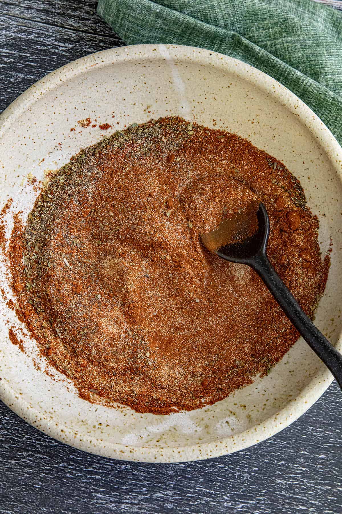 Mixed Cajun Seasoning in a bowl