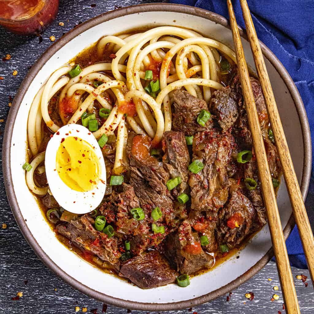 Yakamein (Creole Beef Noodle Soup) Chili Pepper Madness