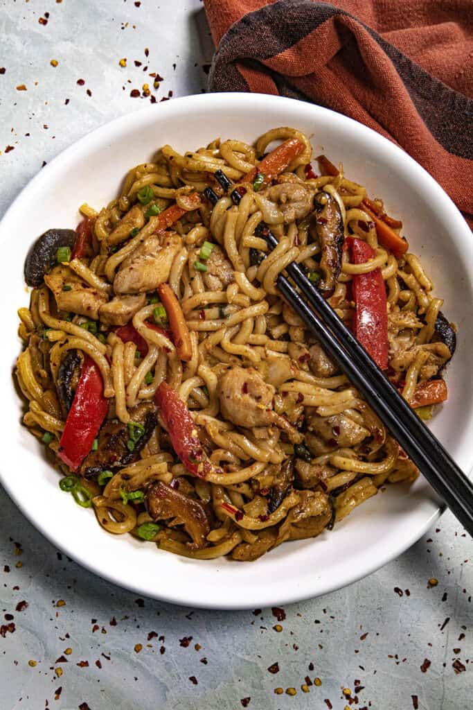 Yaki Udon Recipe (Japanese Stir Fried Udon Noodles) Chili Pepper Madness