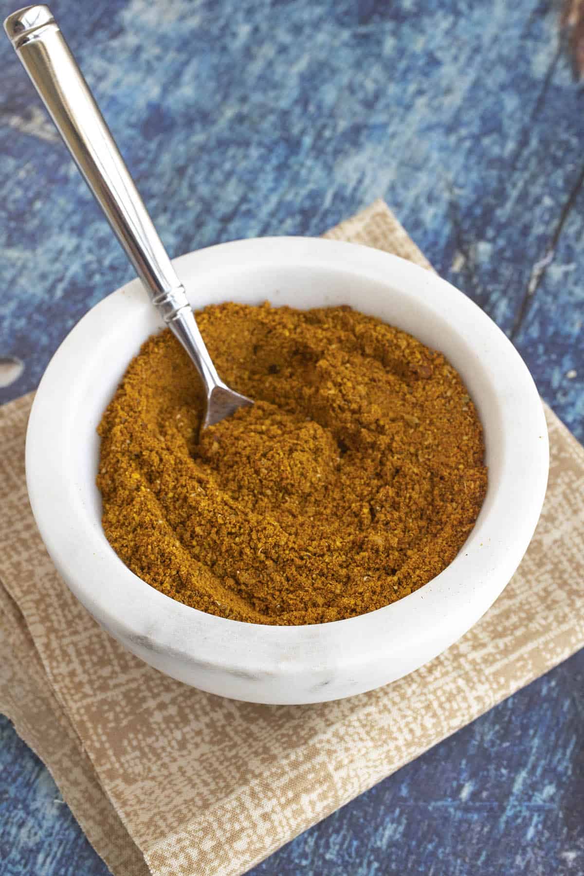 Fresh Homemade Curry Powder in a bowl