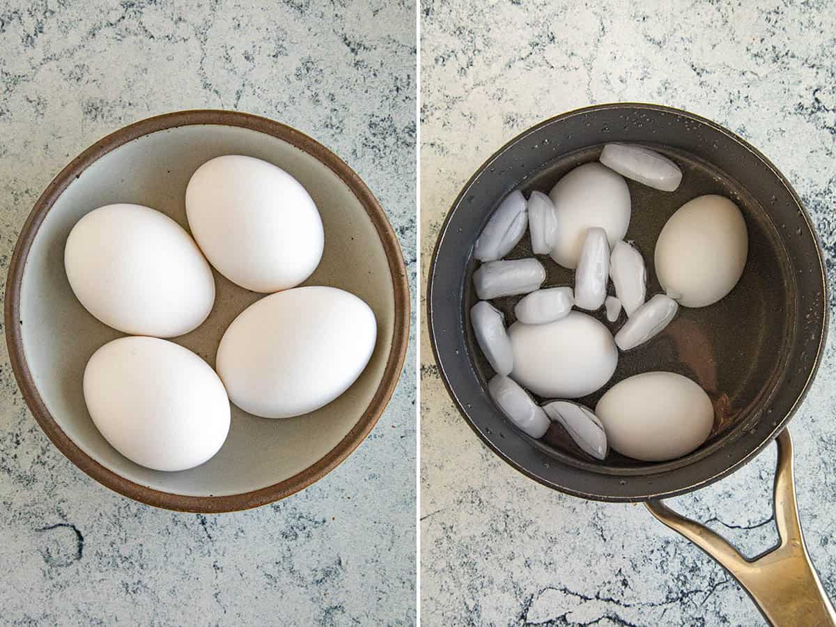 Soft boiled eggs for making ramen eggs