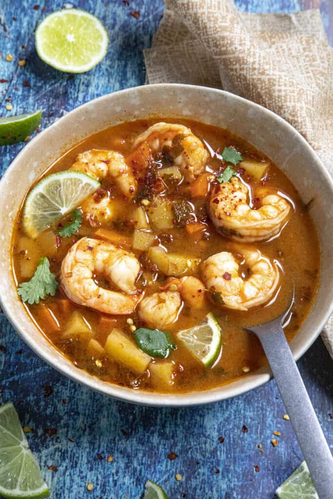 Caldo de Camaron (Mexican Shrimp Soup) Chili Pepper Madness