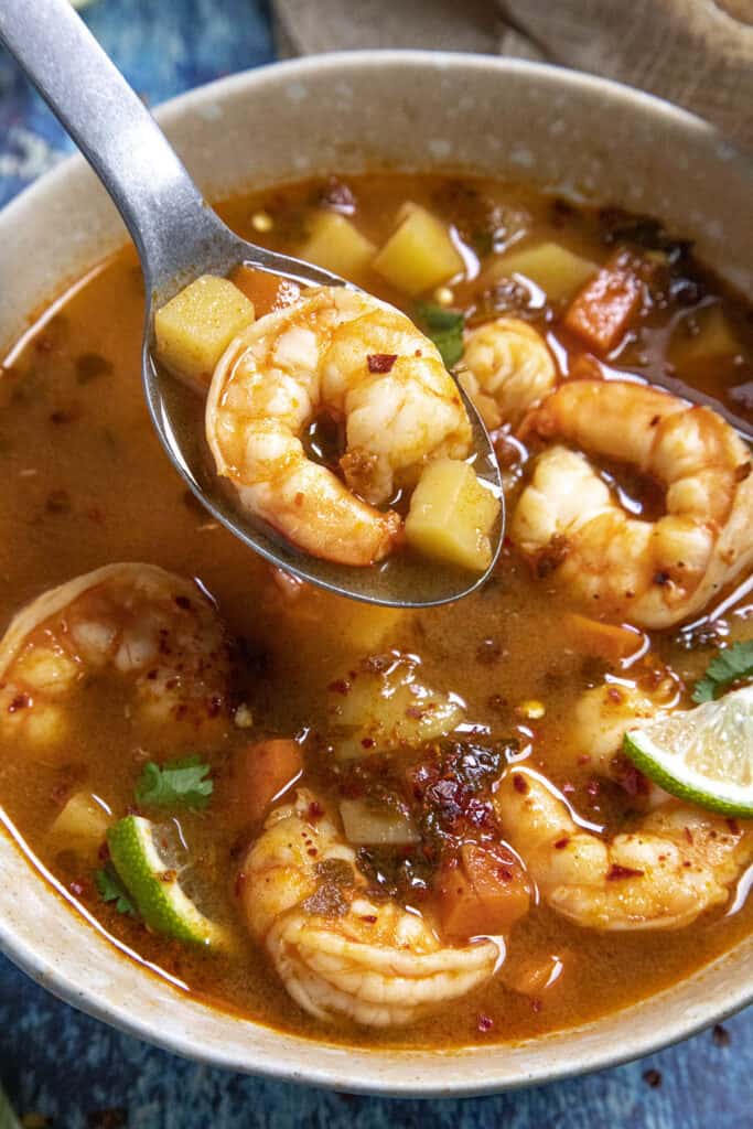 Caldo de Camaron (Mexican Shrimp Soup) Chili Pepper Madness