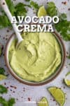 Avocado Crema Recipe