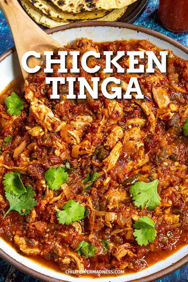 Chicken Tinga Recipe (Mexican Chipotle Shredded Chicken) Chili Pepper
