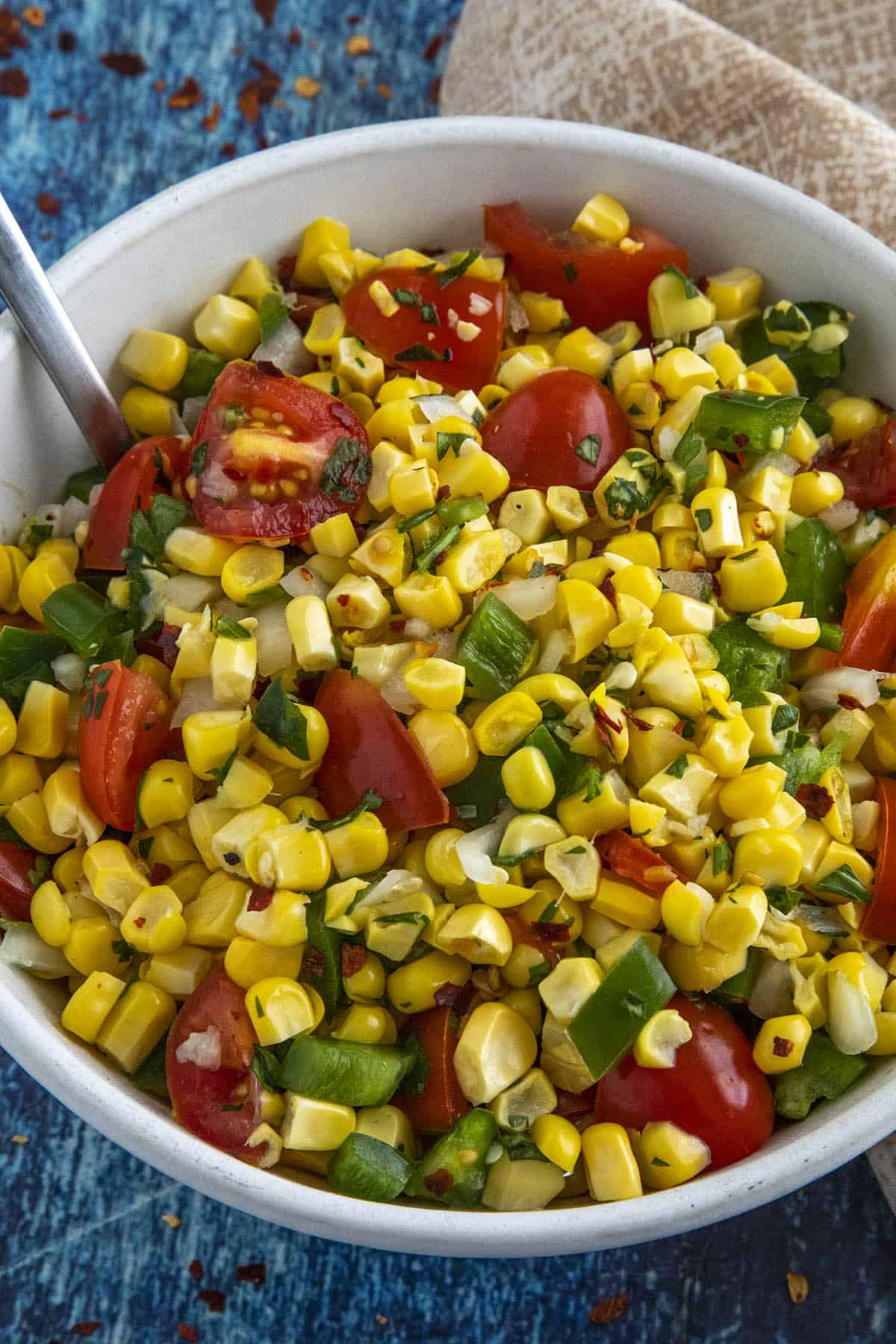 Corn Salsa in a bowl