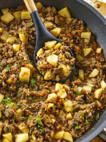 Mexican Picadillo, ready to serve