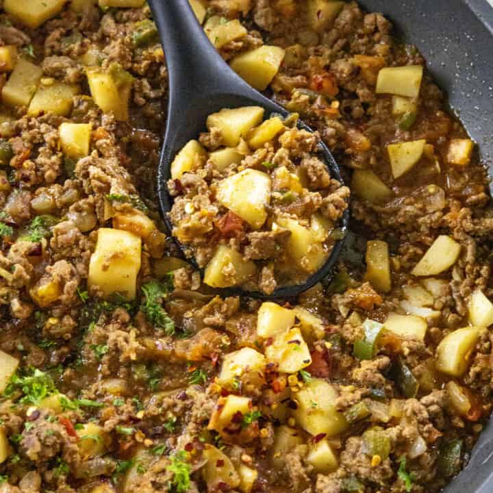 Mexican Picadillo, ready to serve