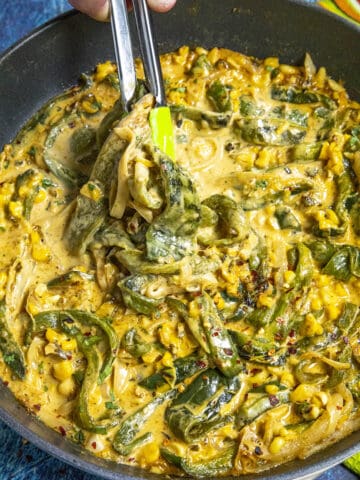 Rajas Poblanas Recipe (Rajas con Crema)