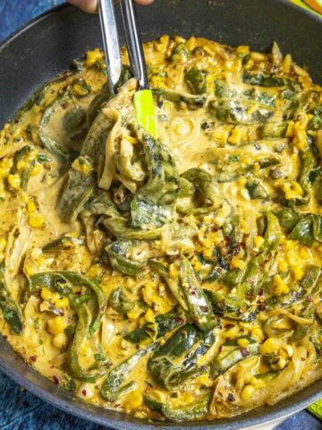 Rajas Poblanas Recipe (Rajas con Crema)