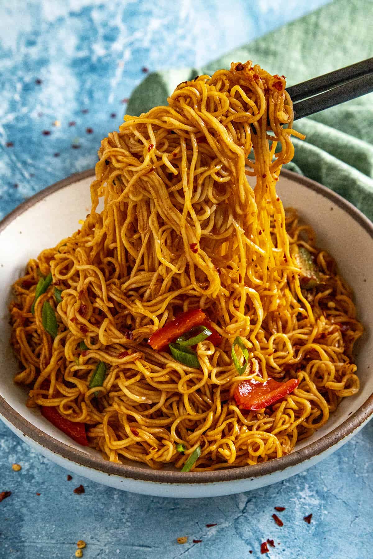 Gochujang Noodles (Spicy Korean Noodles) - Chili Pepper Madness