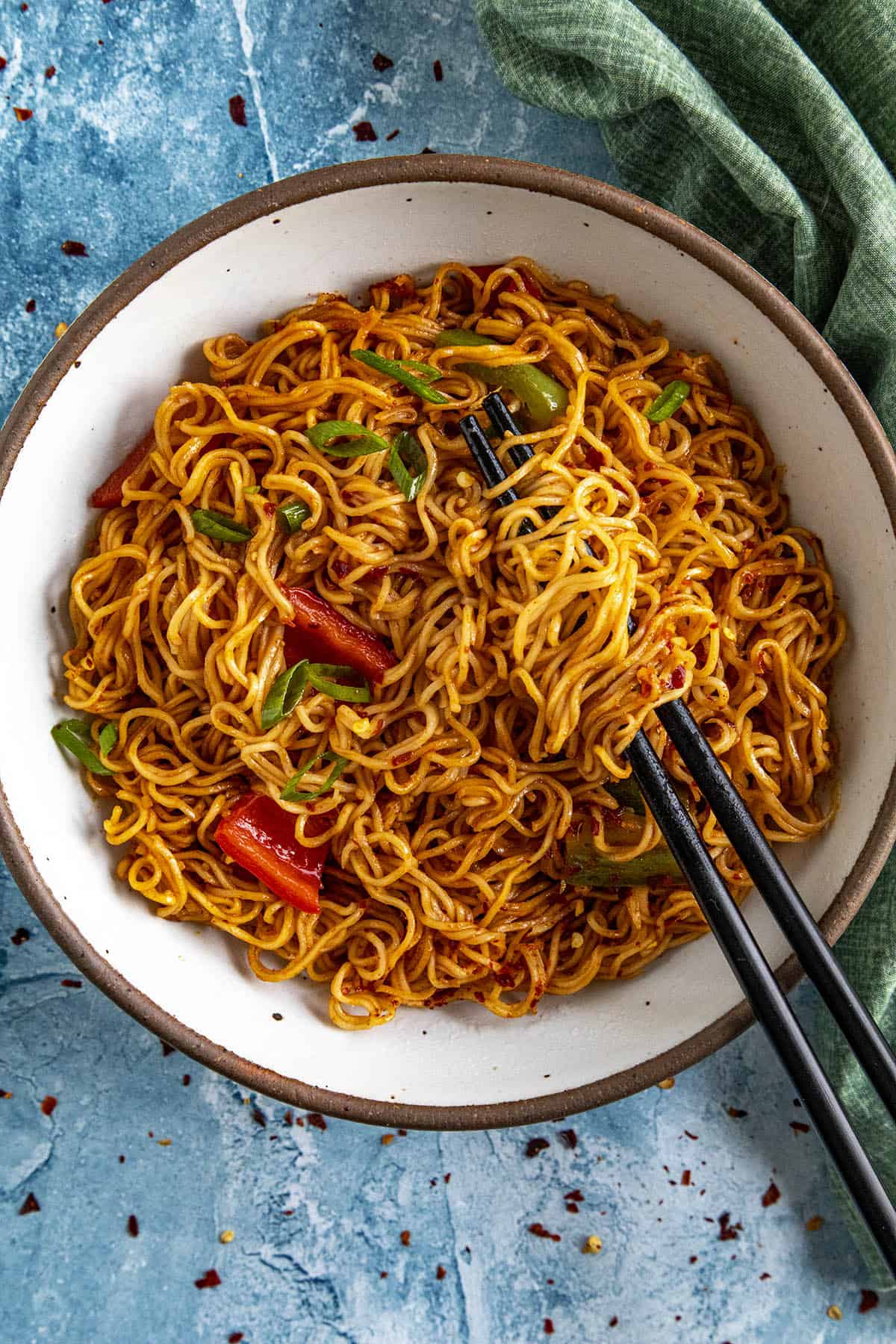 Gochujang Noodles in a bowl