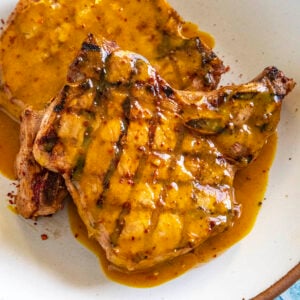 Grilled Pork Chops Carolina Gold BBQ Sauce Recipe