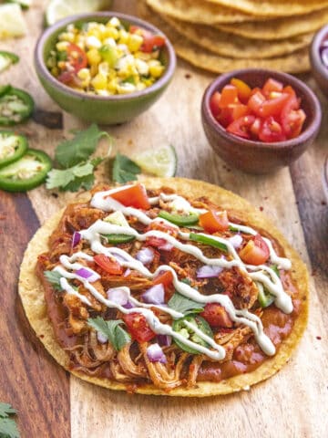 Tostadas de Tinga Recipe (Chicken Tinga Tostadas)