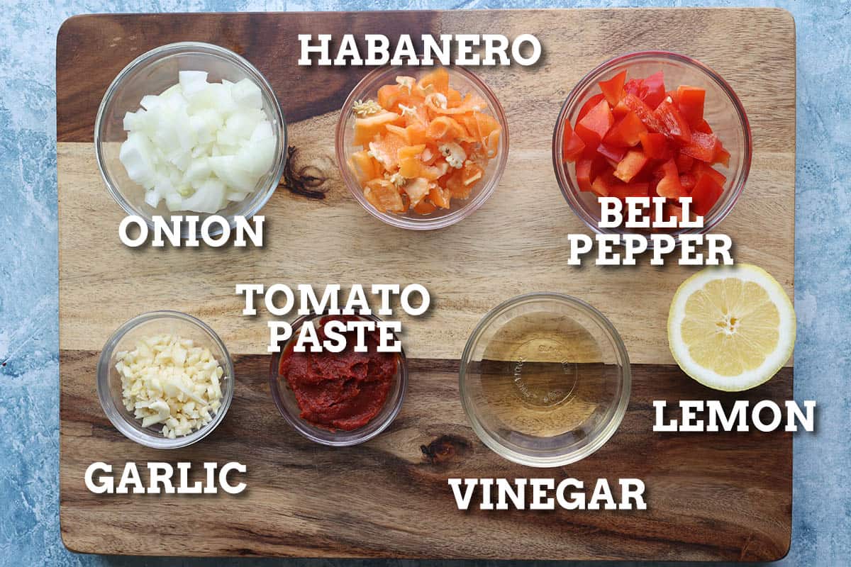 Ti-Malice Hot Sauce Ingredients