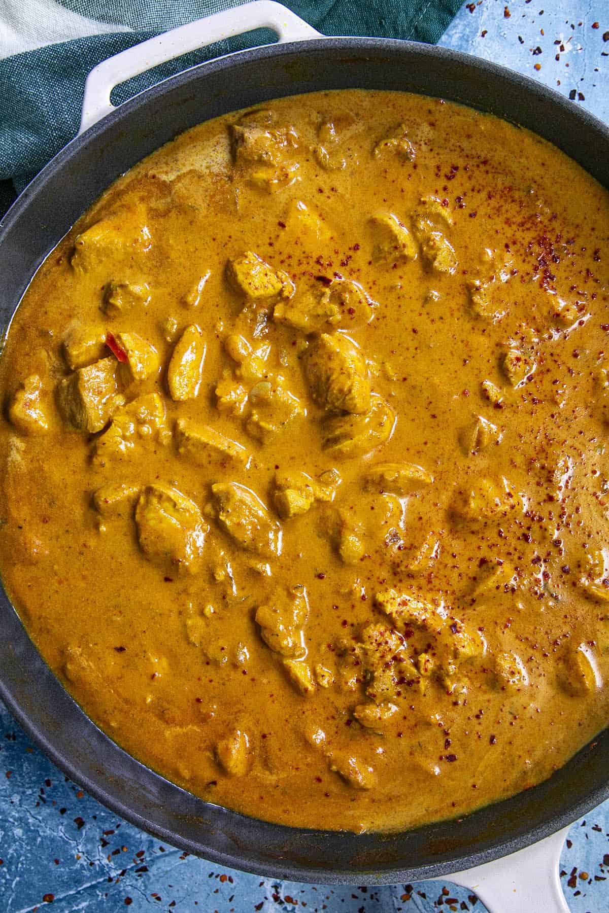 Creamy Butter Chicken (Murgh Makhani) in a pan