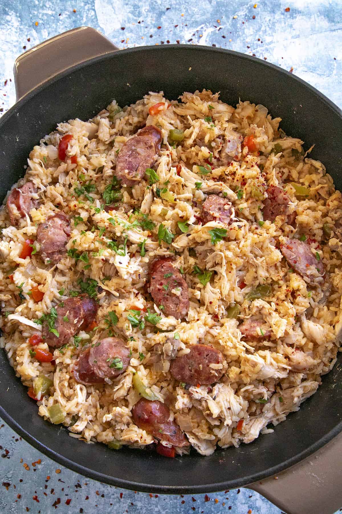 Chicken Bog in a large pot